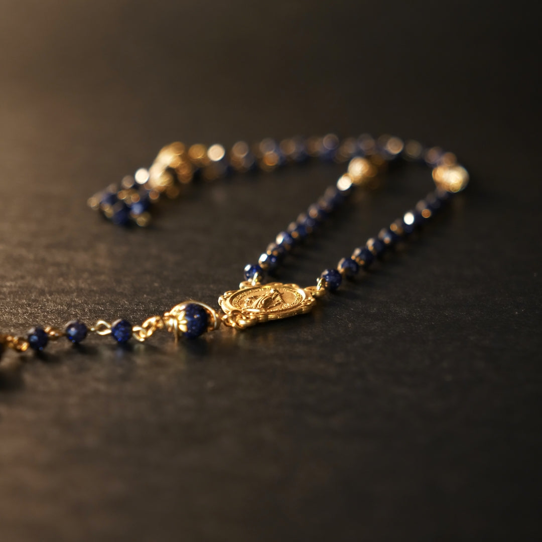 Regina Caeli (Queen of Heaven) | Handmade Goldstone Rosary